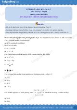 Đề thi giữa kì 1 Toán 10 - Đề số 13